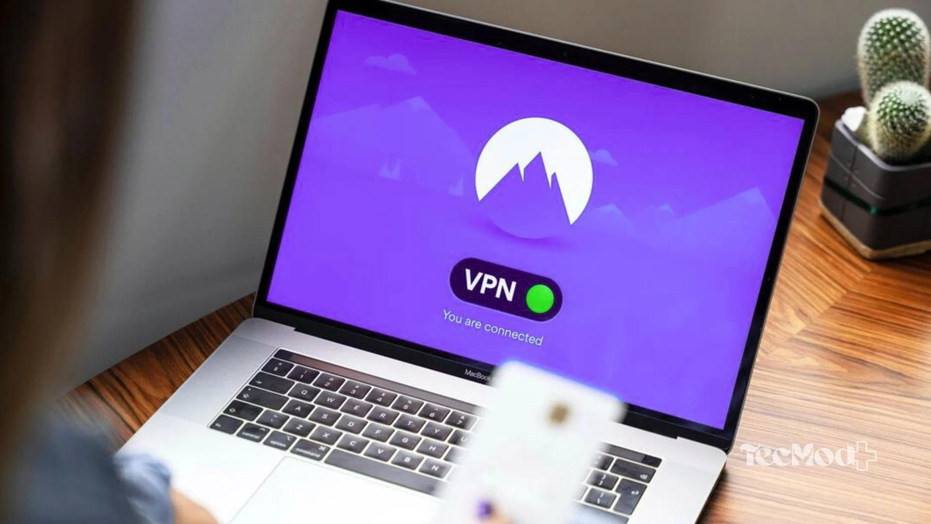 Funcionamento de uma VPN ocultando o endereço IP do usuário.
