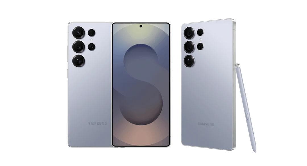 Novo design do Galaxy S25 Ultra com cantos arredondados e câmeras de 200 MP.