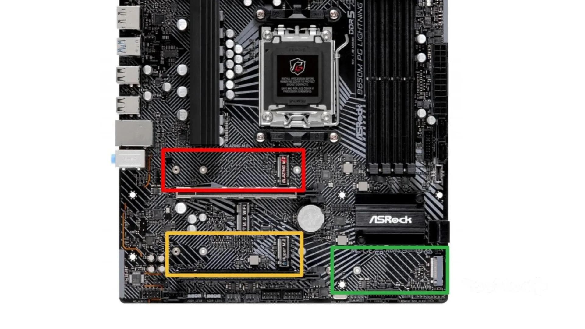 Página de especificações técnicas de uma placa-mãe mostrando suporte a SSD M.2 NVMe