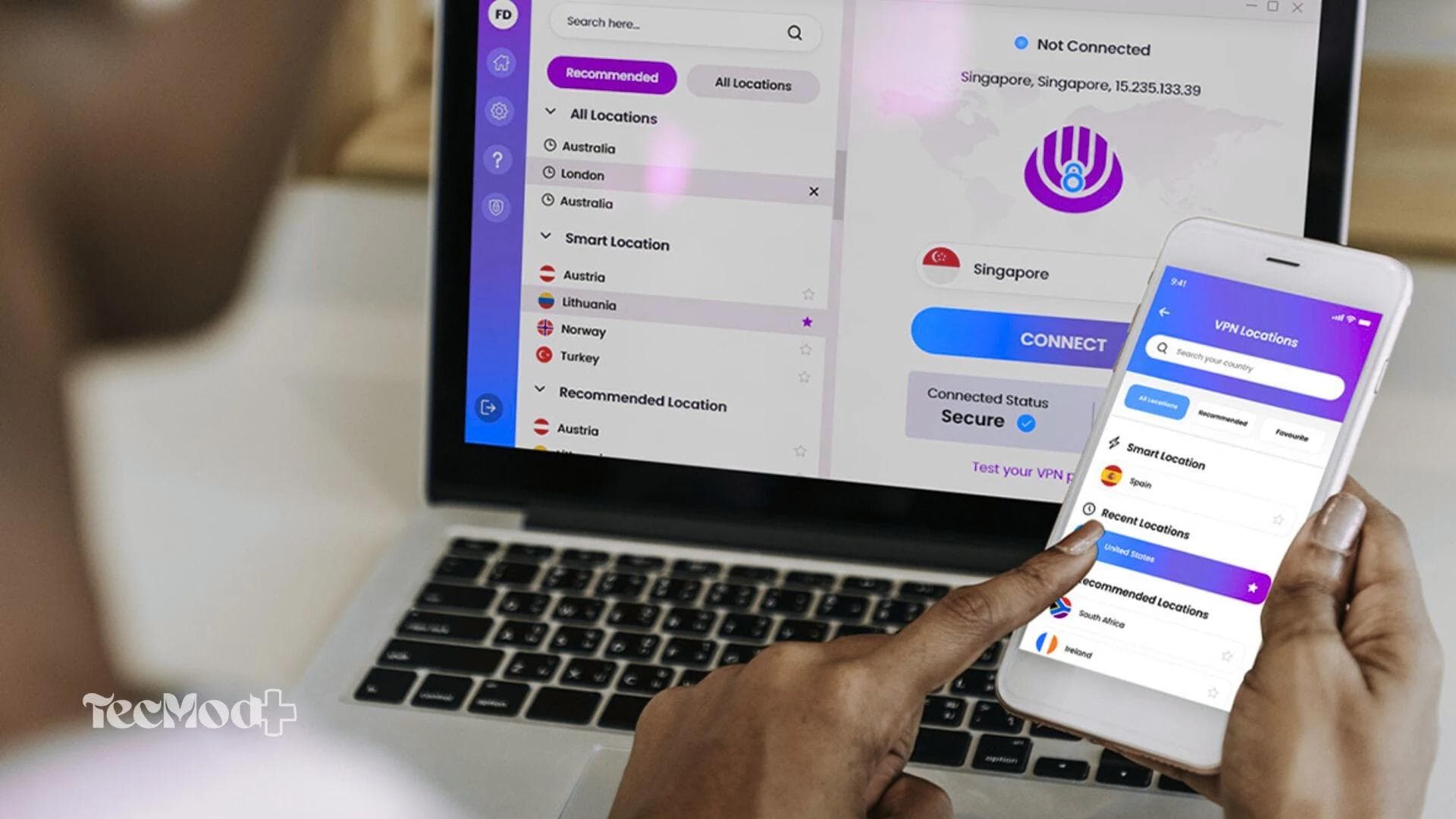 Uso de VPN para proteção ao acessar Wi-Fi público em aeroportos.