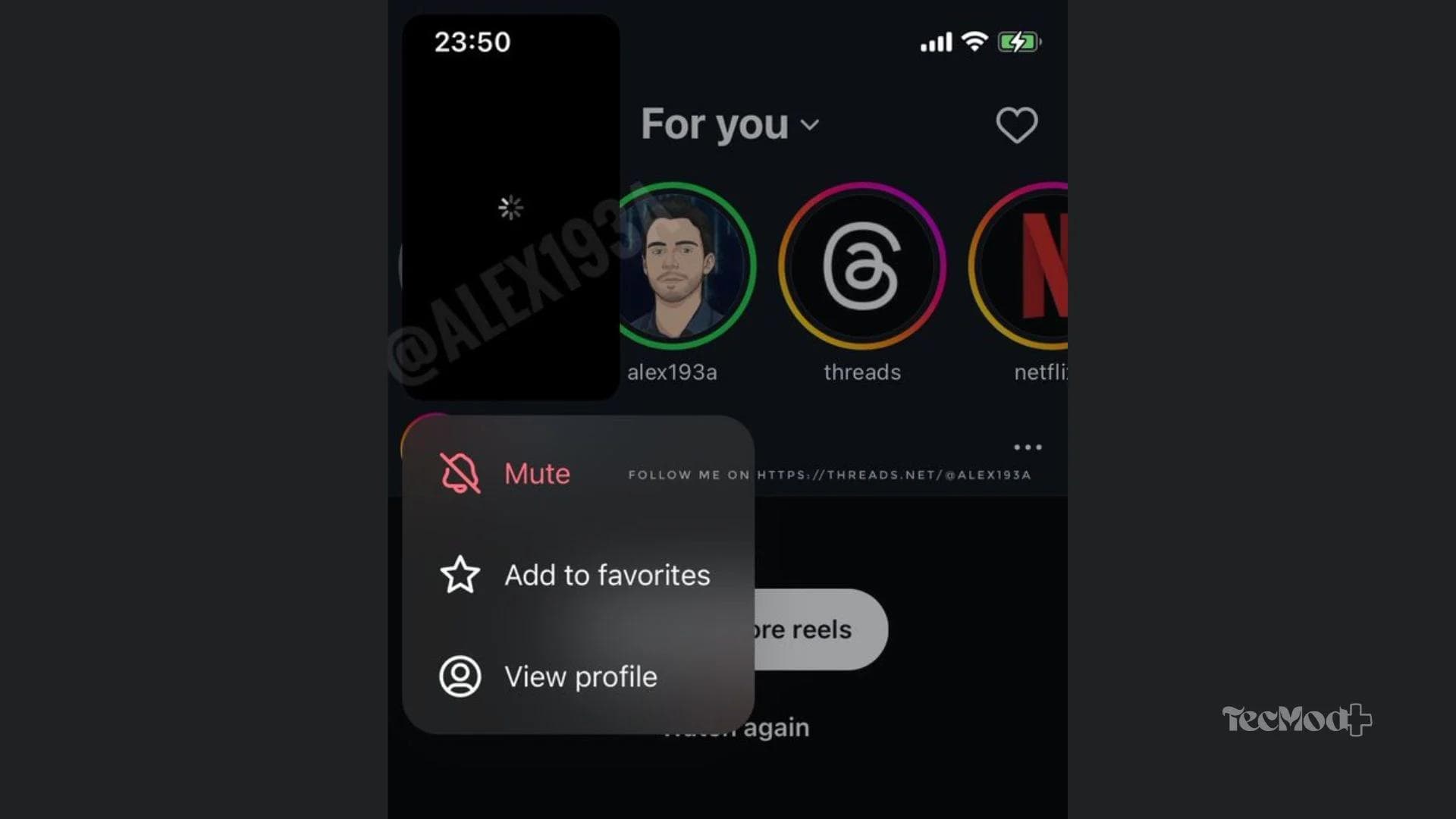 Print mostrando criação ilimitada de lista de amigos no Instagram.