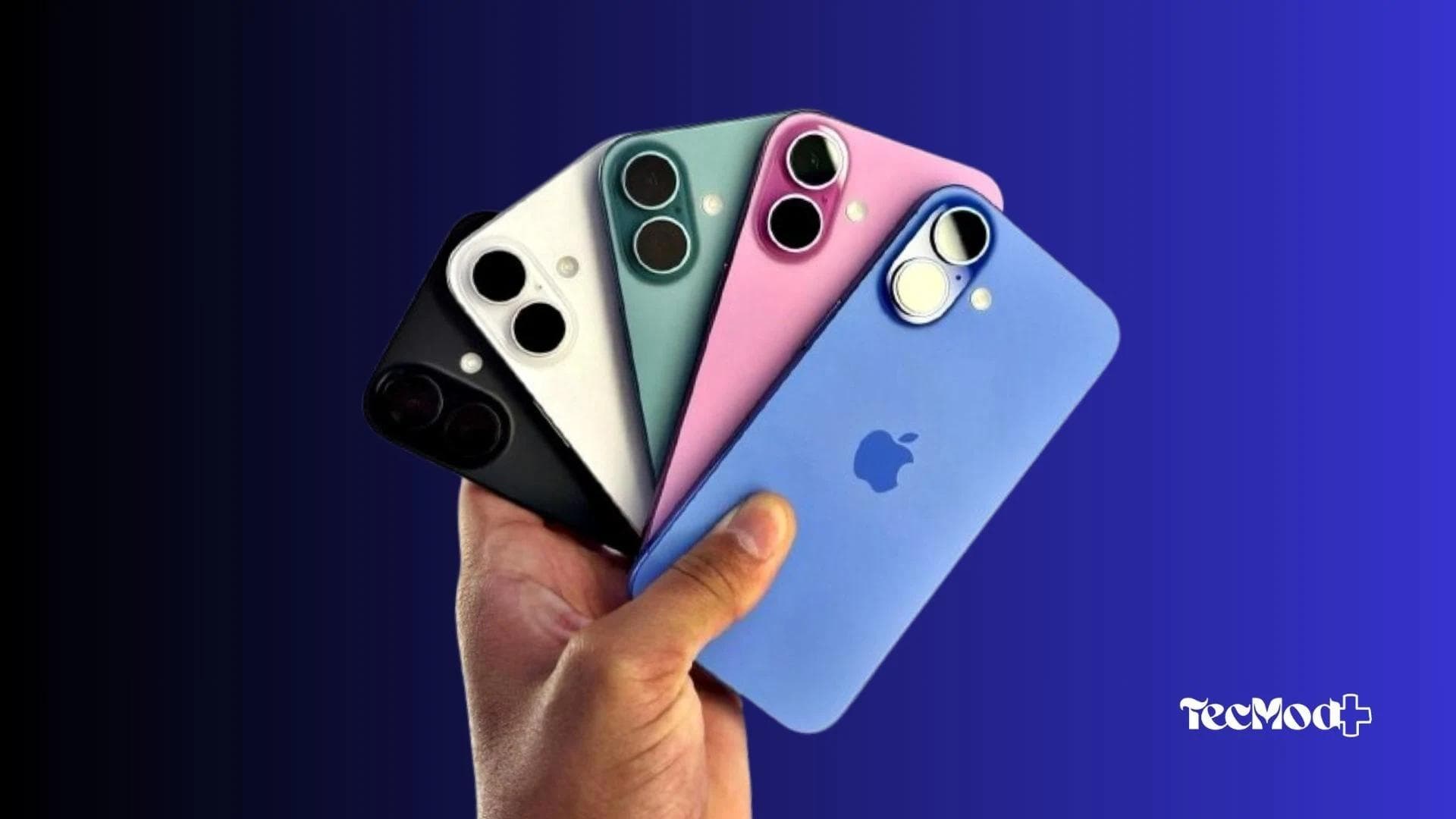 Câmera traseira dupla do iPhone 16 com sensor de 48 megapixels.