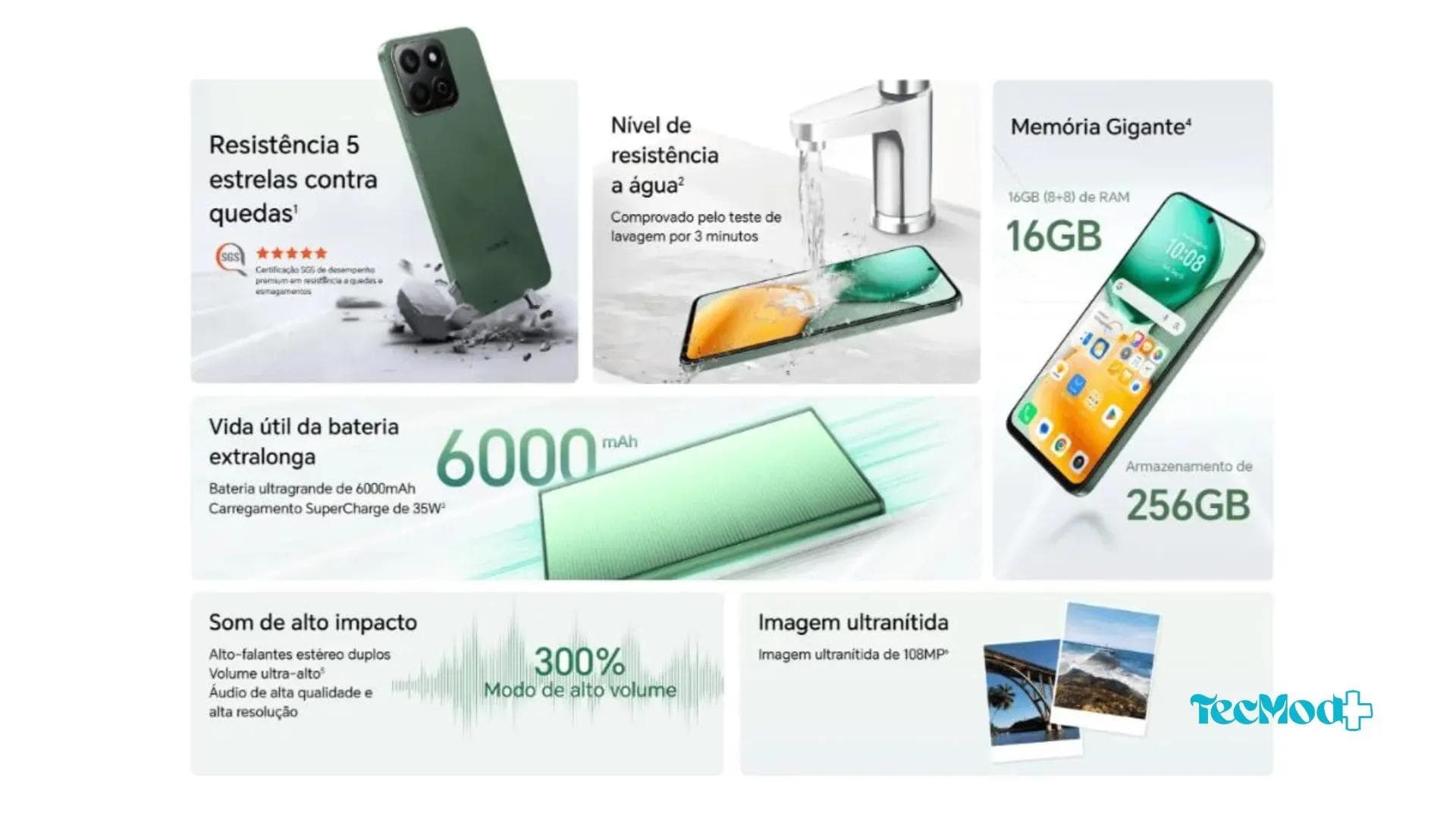 HONOR X7c e suas varias características que o destaca