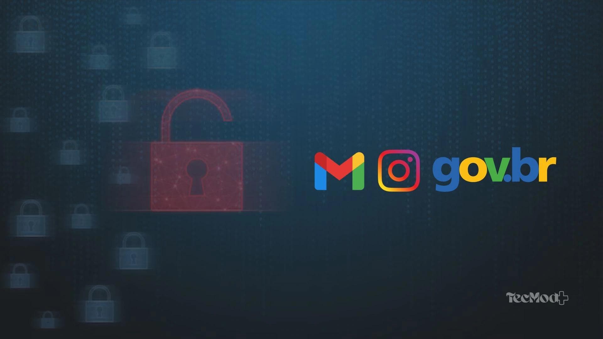 Gmail, Instagram e gov.br: 149 milhões de senhas expostas acendem alerta global